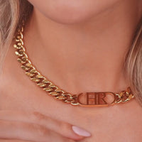 Chunky Initial Choker (Gold)