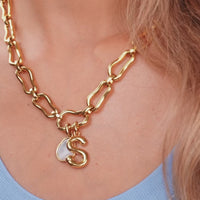 Molten Link Necklace (Gold)