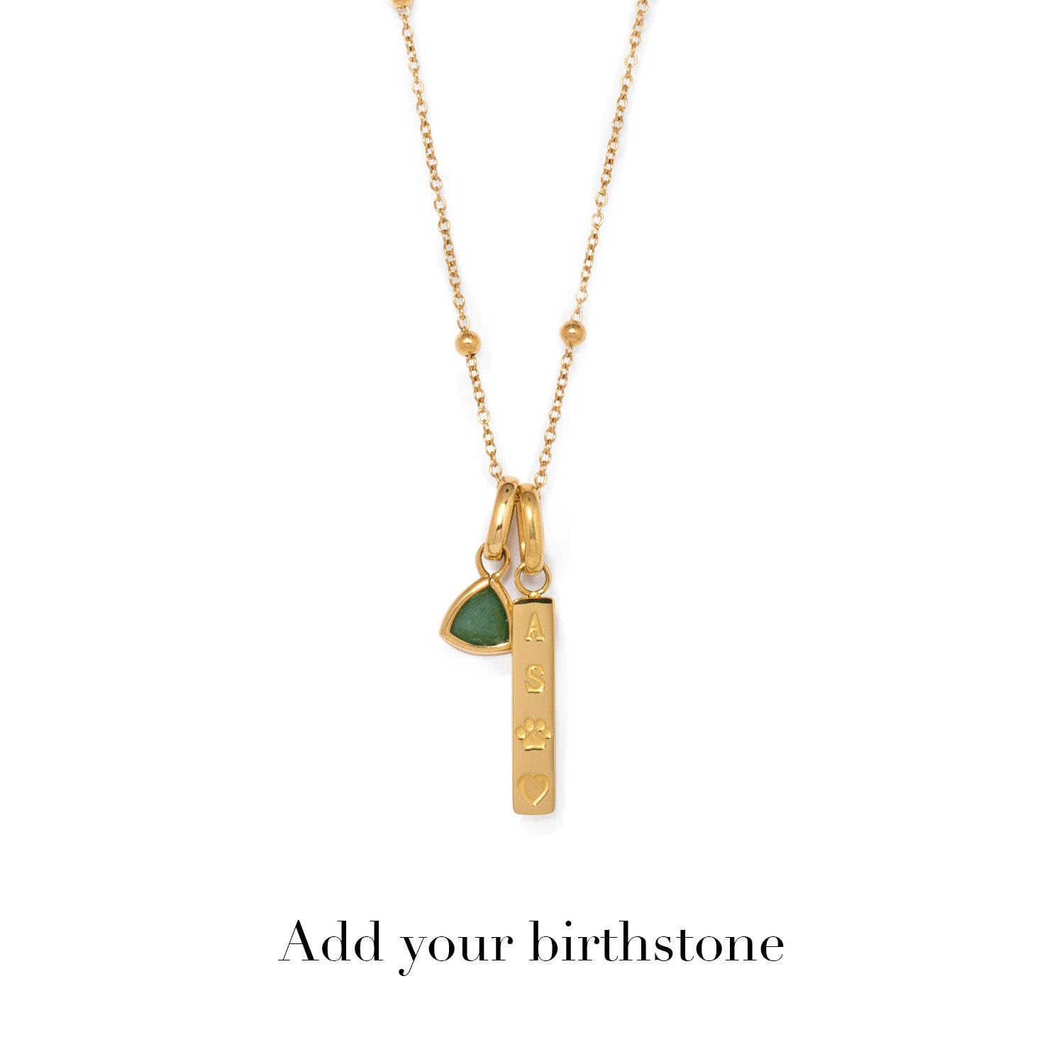 Custom Stamped Bar Pendant Necklace (Gold) – Abbott Lyon