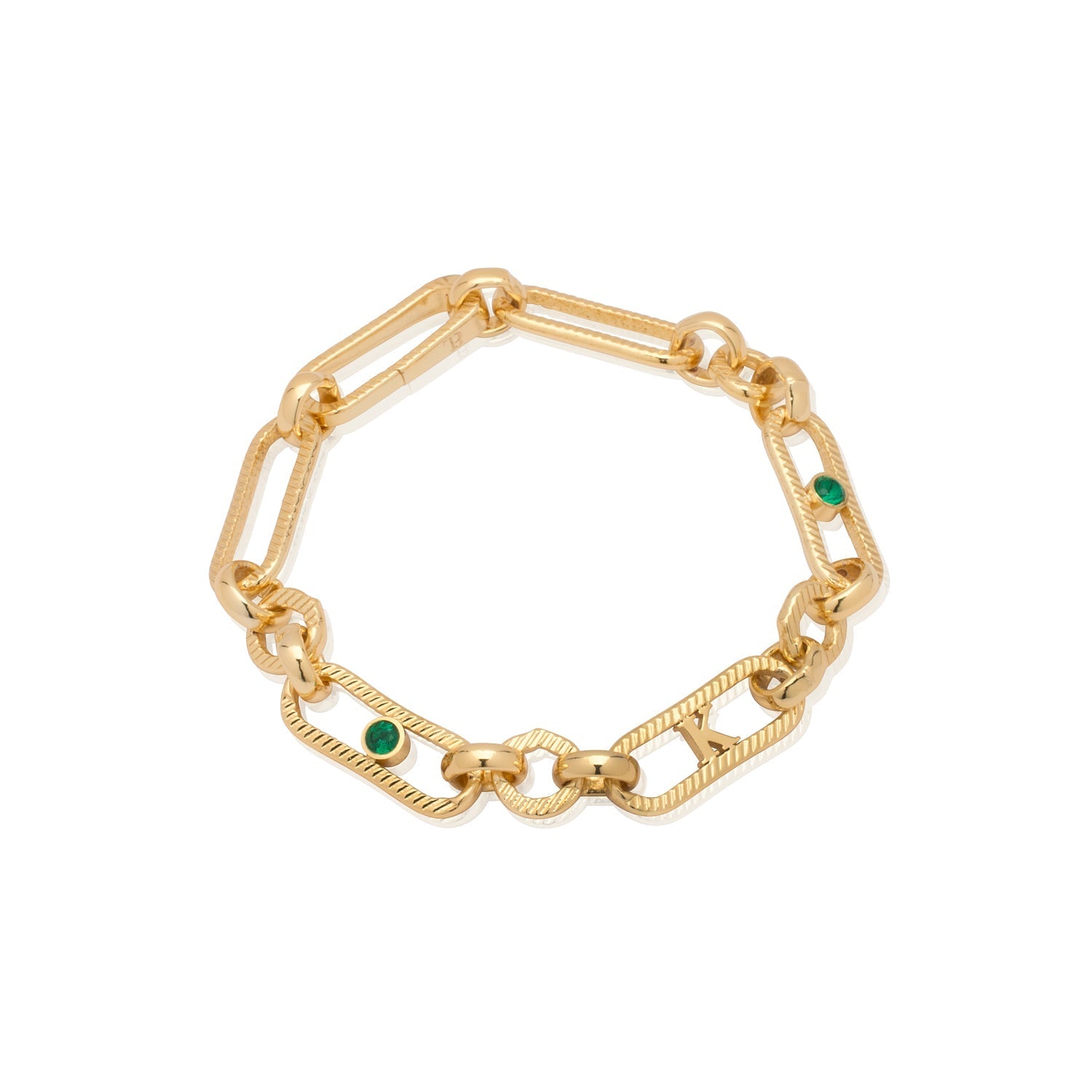 Figaro Chain Custom Bracelet (Gold) – Abbott Lyon