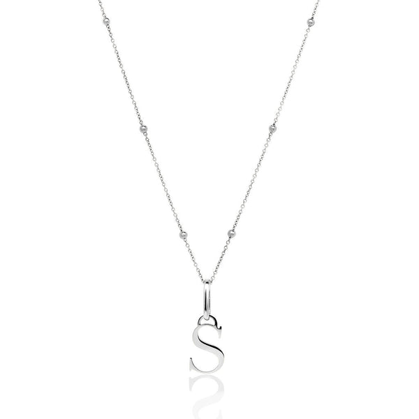 Silver Initial & Birthstone Personalised Necklace – Abbott Lyon