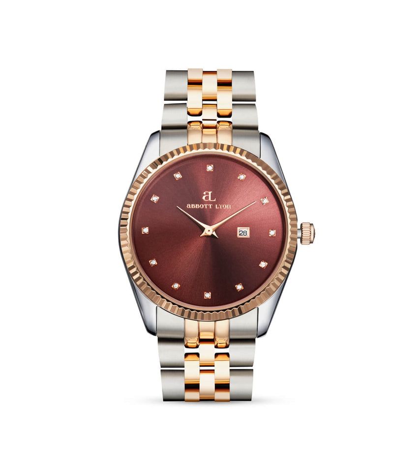 Women's Abbott Lyon Rose Gold Kensington Watch Brand New | eBay