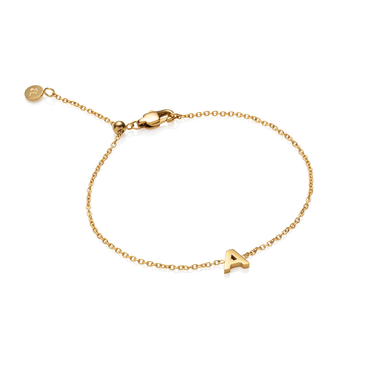 Birthstone & Little Luxe Letter Bracelet (Gold) – Abbott Lyon