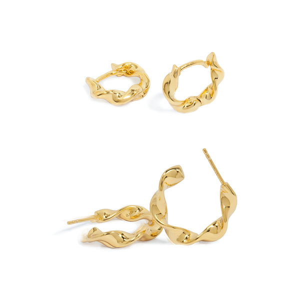 Twisted Hoop Earrings (Small) – Jewelry Atelier