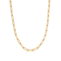Off-White Texture Paperclip Chain Necklace - Brass Chain, Necklaces -  OFFVA56483